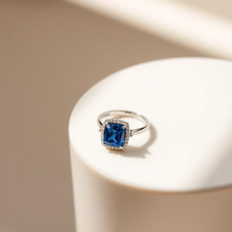 Cushion Sapphire Ring